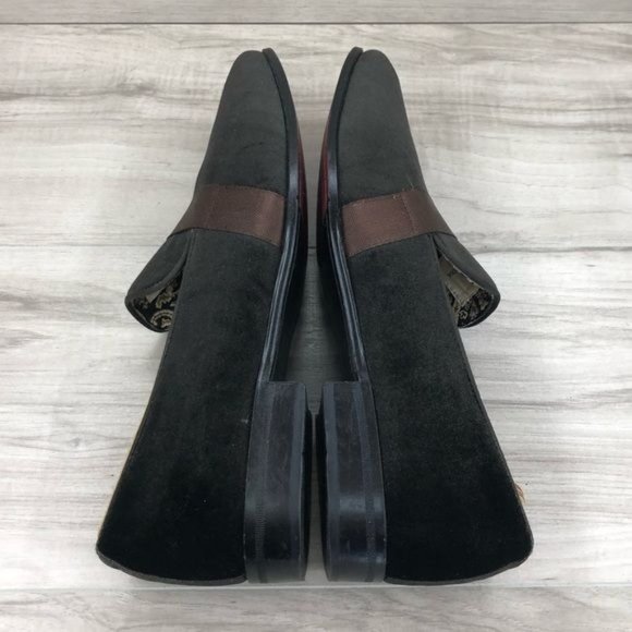 After Midnight Loafers Mens 10 Brown Velvet Slip On Shoes